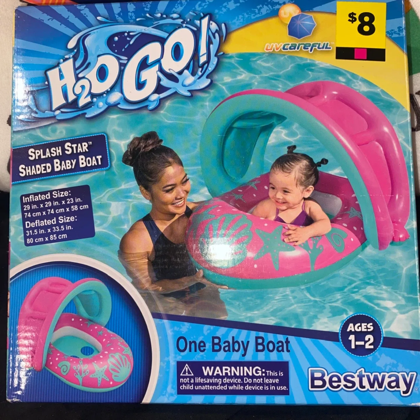 H2O GO! Splash Star Shaded Baby Boat - Ages 1-2