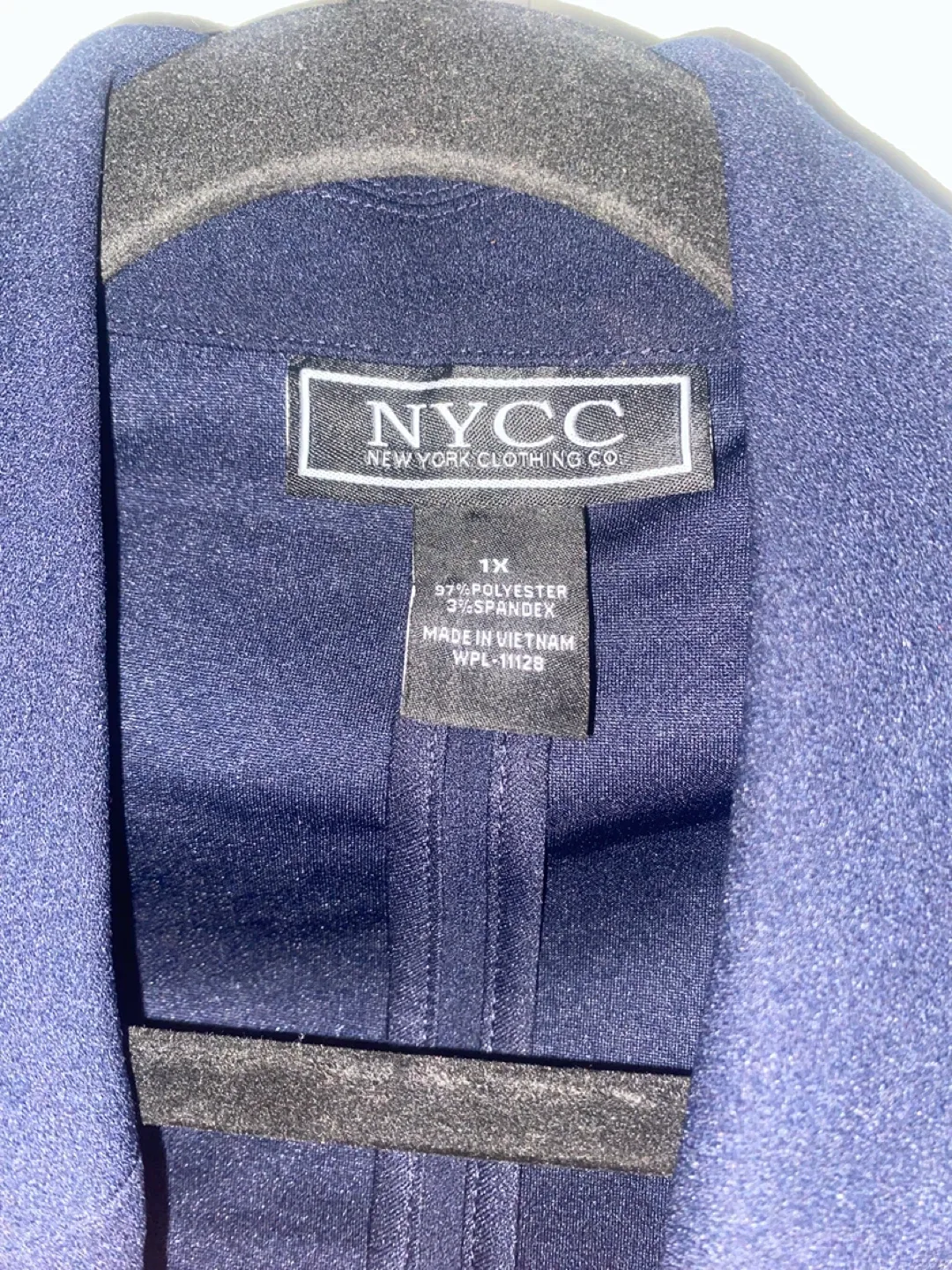 NYCC New York Clothing Co. Navy Blue Blazer - photo 2