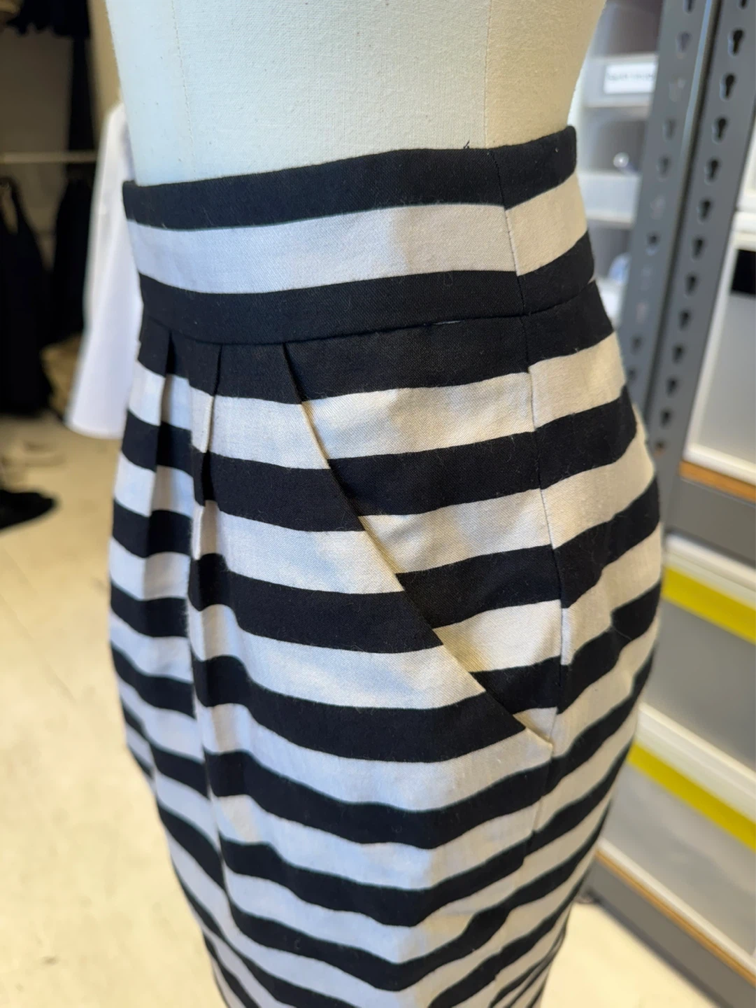 Black and White Striped Skirt - photo 3