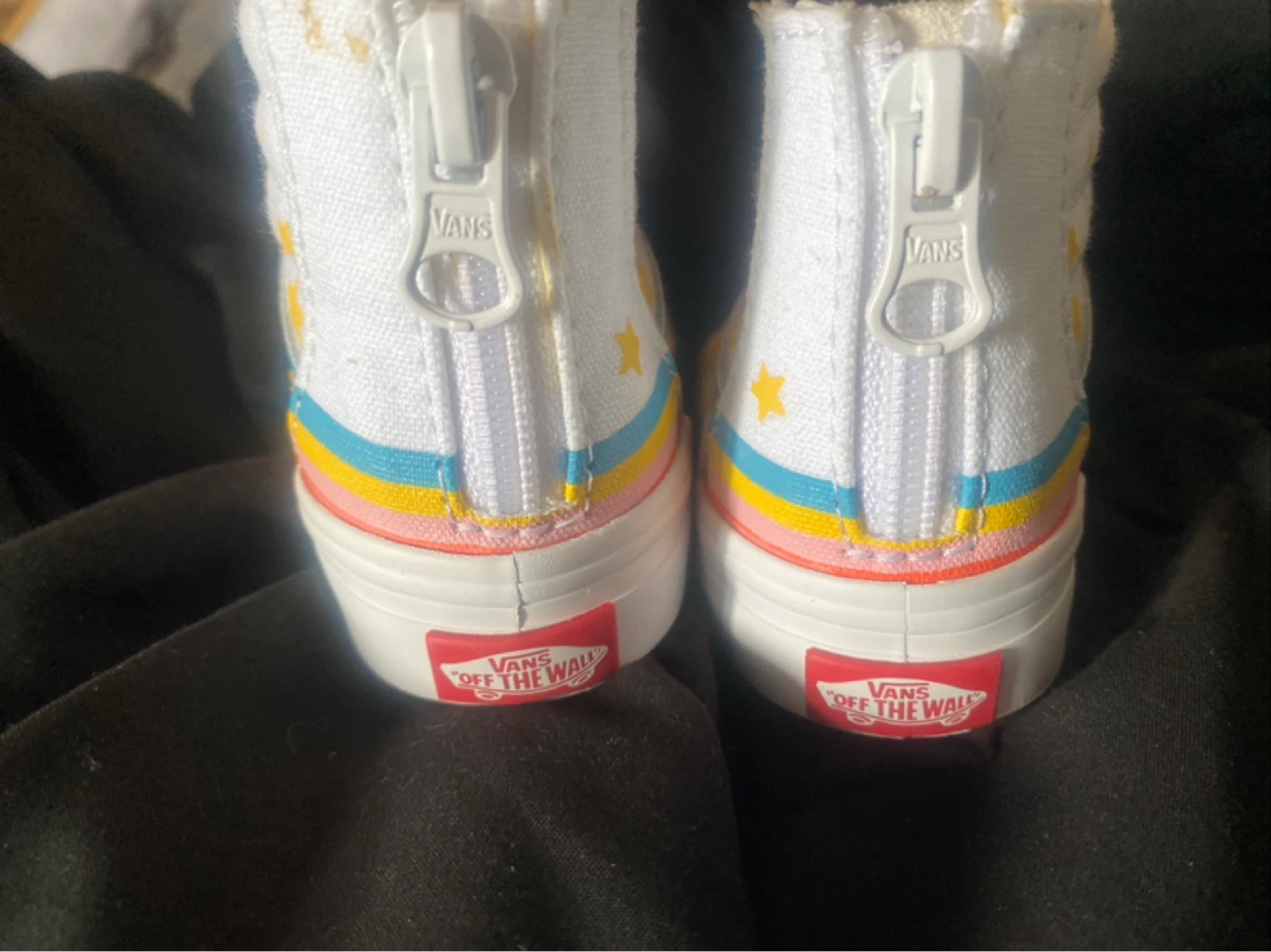 Vans Kids Sk8-Hi Zip Rainbow Star Sneakers - photo 3