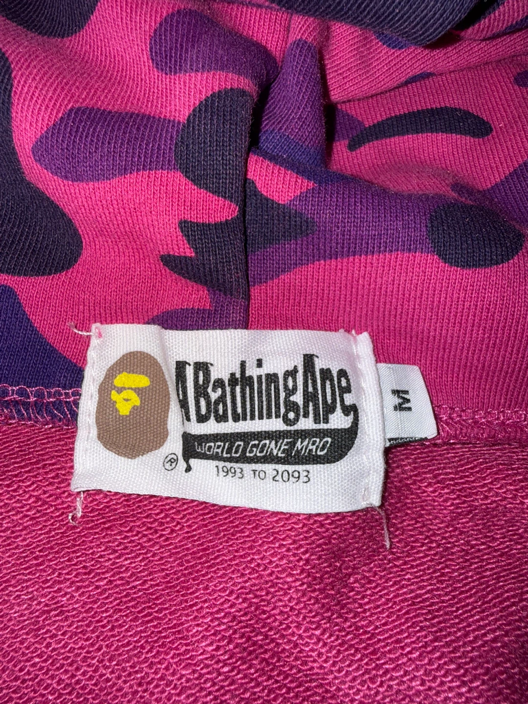 A Bathing Ape Shark Full Zip Hoodie Pink Camo - photo 4