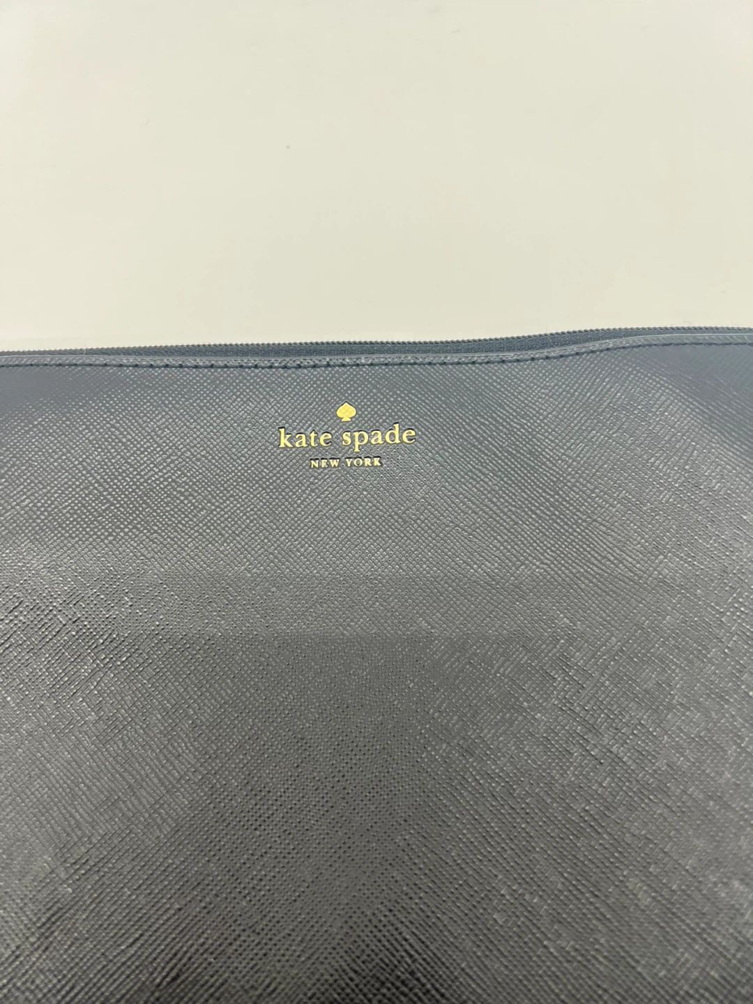 NEW KATE SPADE Greta Court Gia Black Glitter PVC Cosmetic Pouch - photo 3