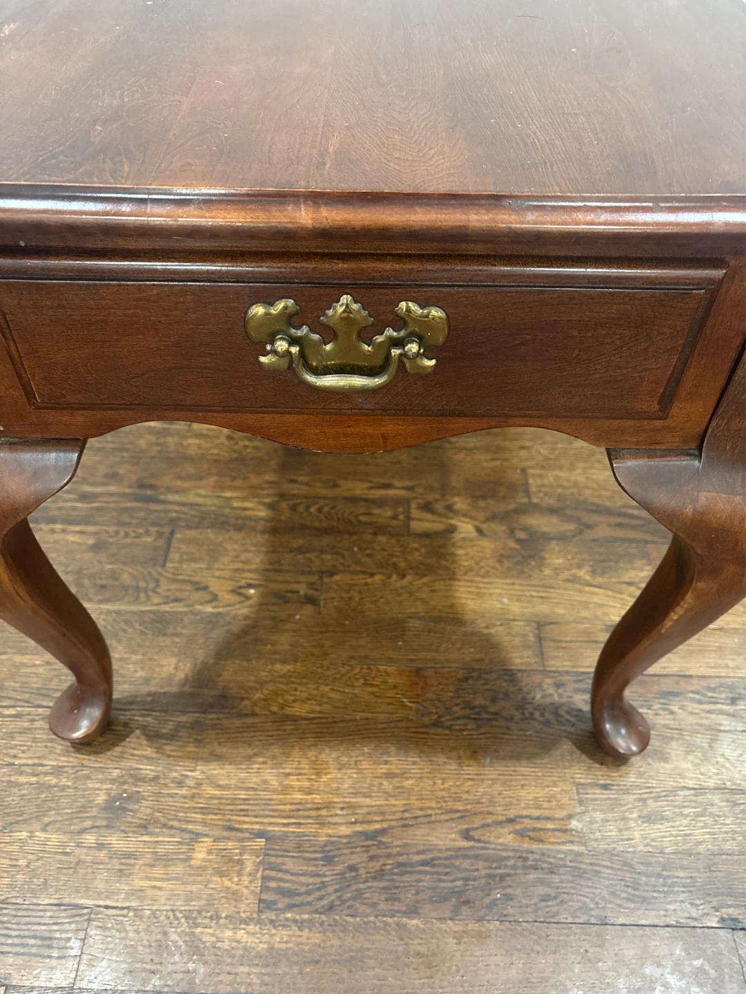 Vintage Wood End Table with Drawer- Reduced For Quick Sale - photo 2