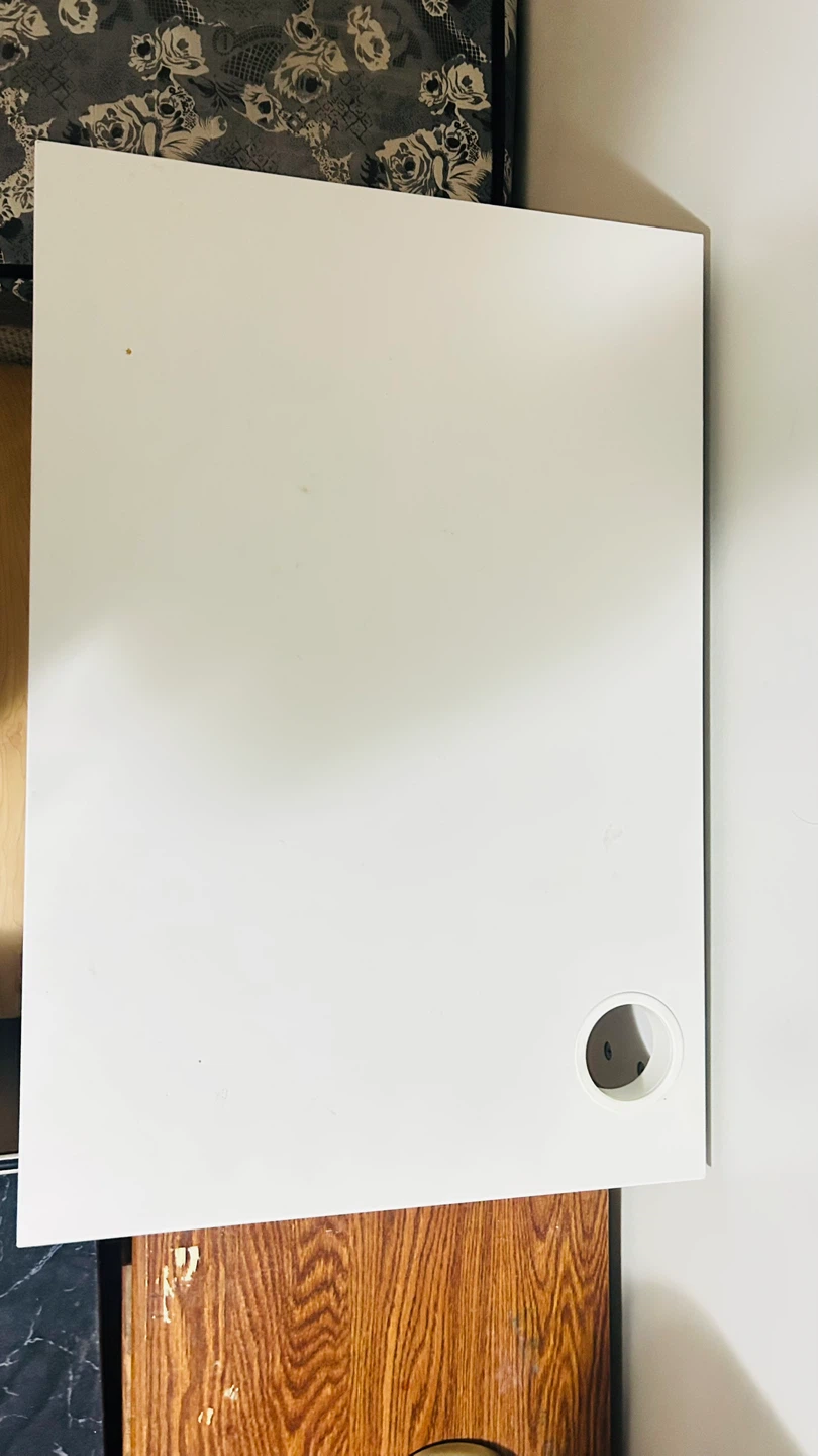 IKEA White Desk with Drawer - photo 2