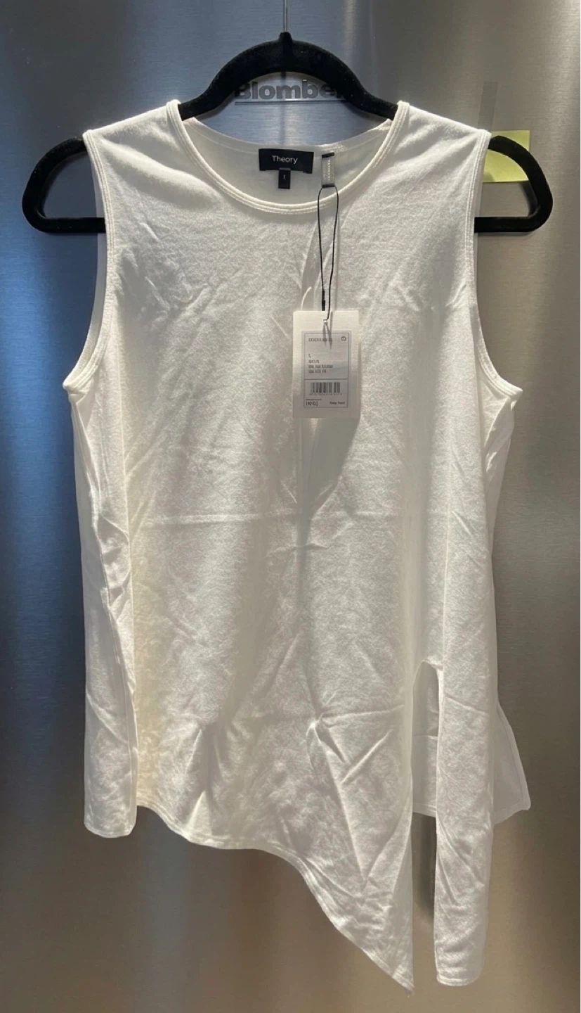 New Theory White Sleeveless Top w/ Tags - Size S]