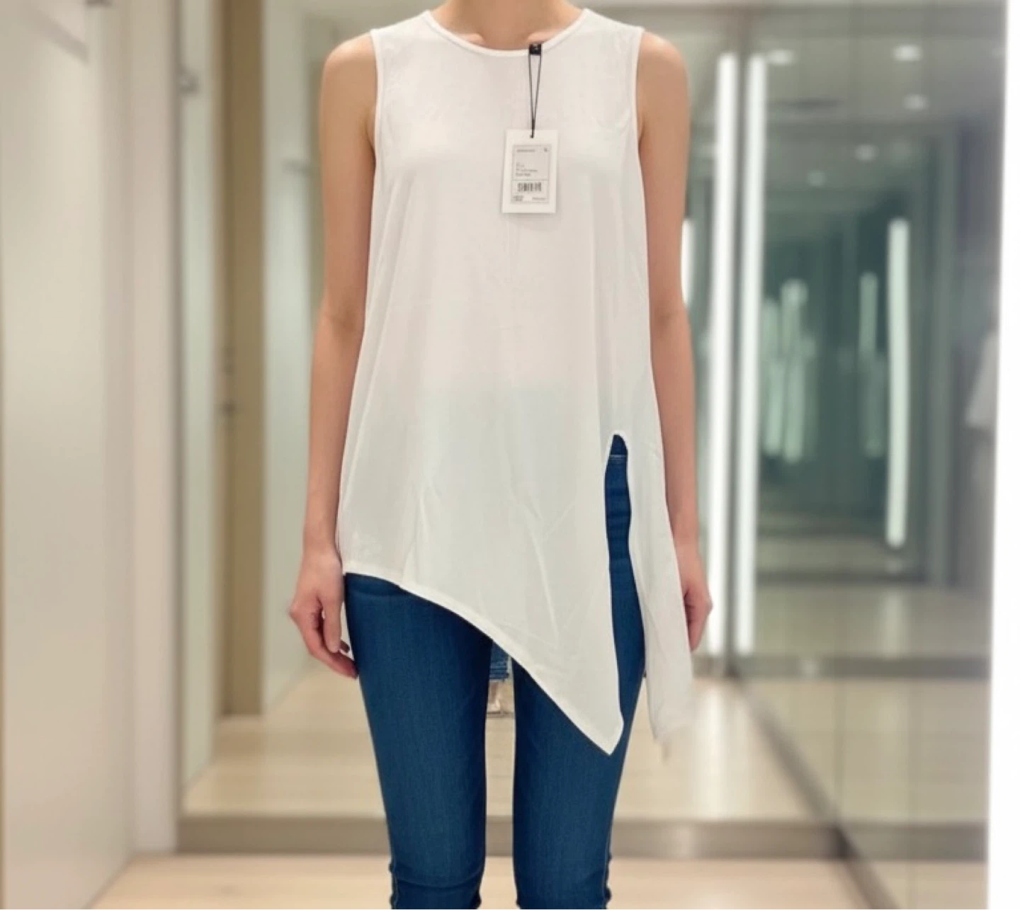 New Theory White Sleeveless Top w/ Tags - Size S] - photo 3