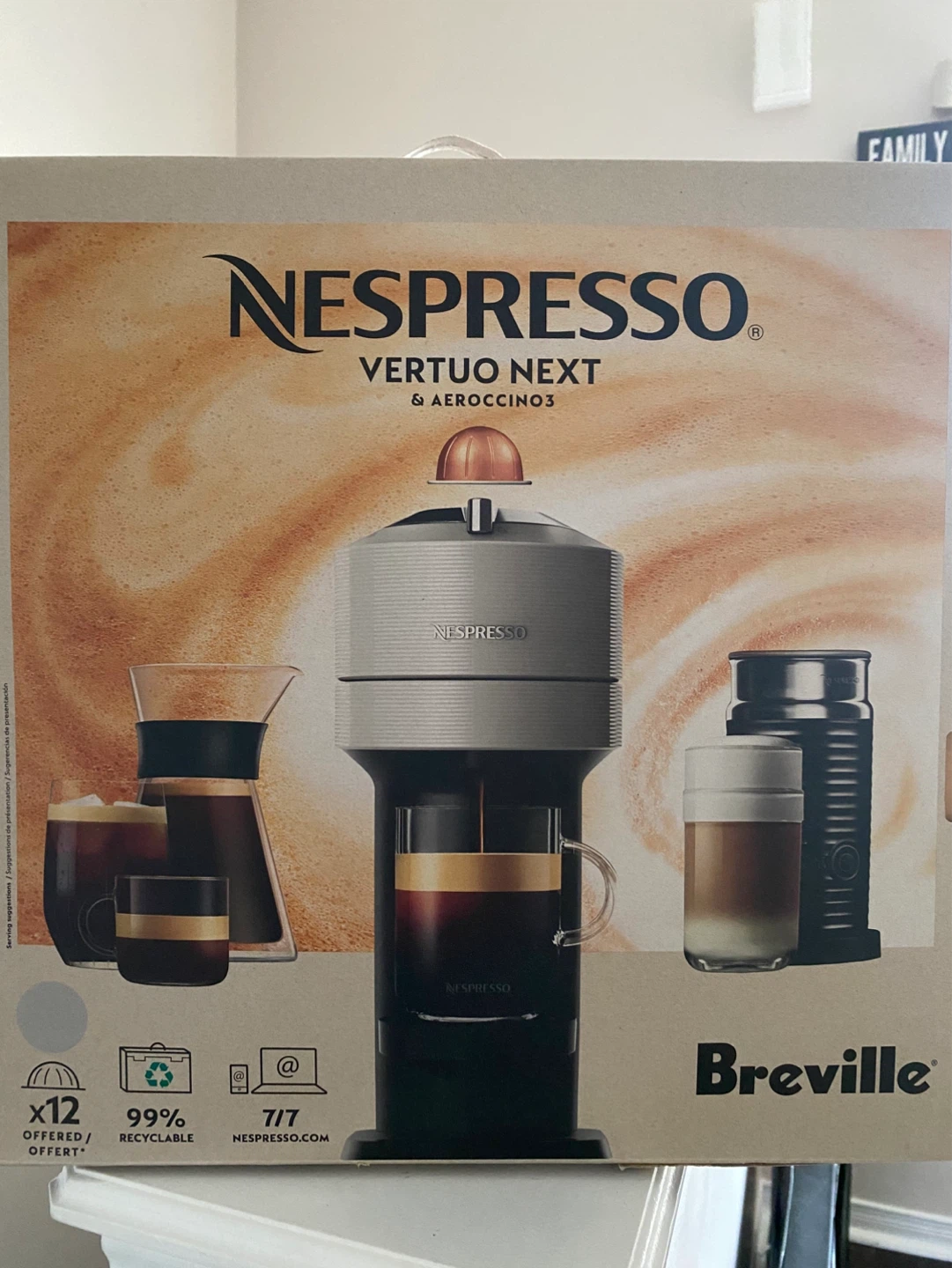 BNIB Nespresso Next Breville with Milk frother