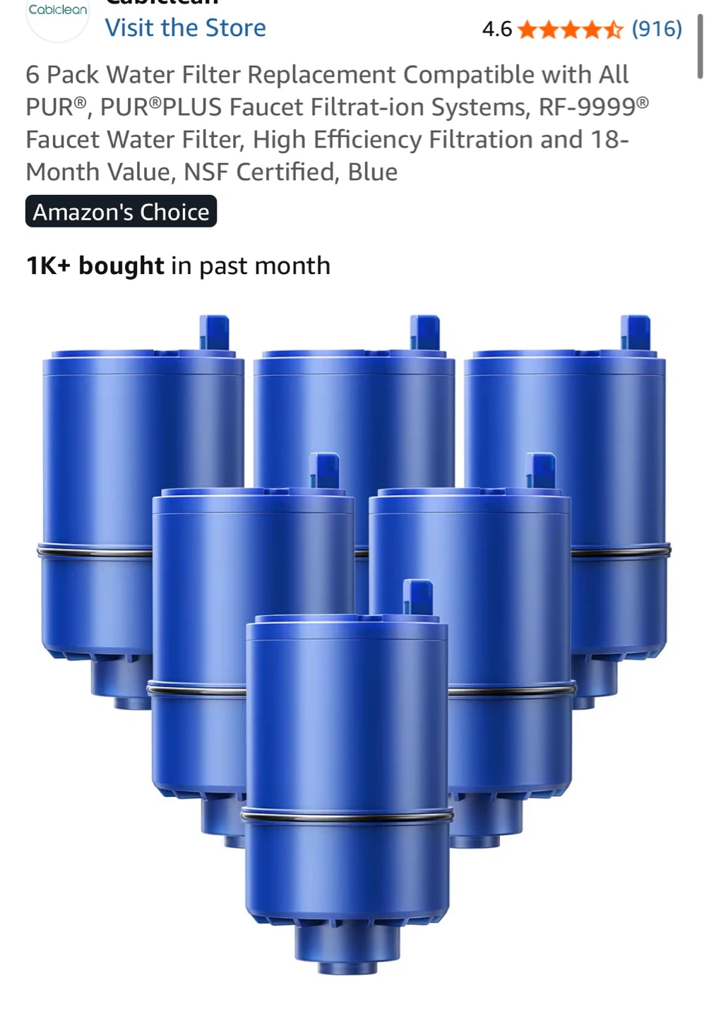 For Sale: [Water Filter Replacements for PUR - 5 Pack] - photo 3