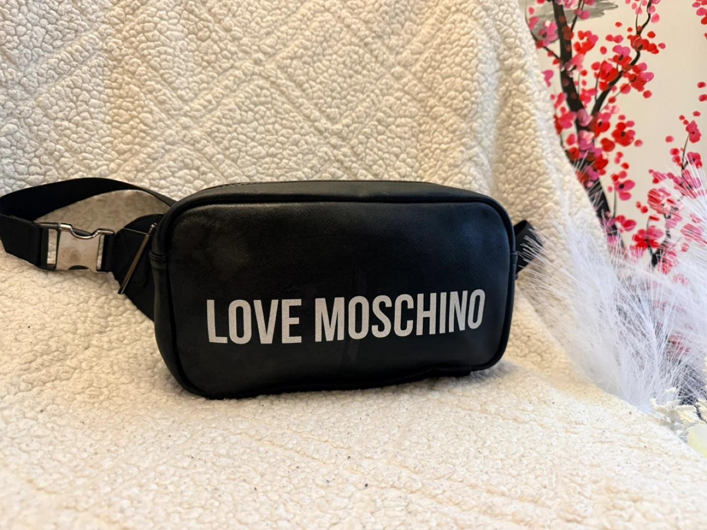 Love Moschino Black Fanny Pack Waist Bag