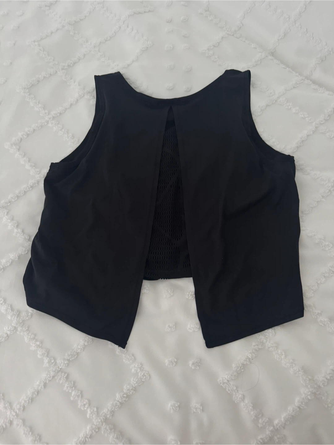 Puma Black Sleeveless Crop Tank Top - M - photo 2