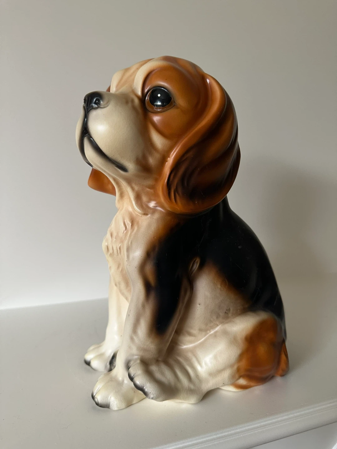 Ceramic Beagle Dog Figurine