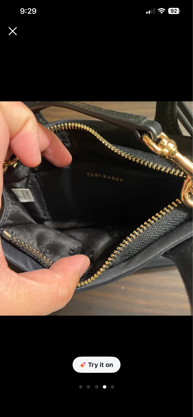 Tory Burch Black Nylon Mini Top Handle Bag - photo 4