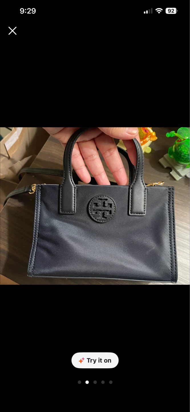 Tory Burch Black Nylon Mini Top Handle Bag - photo 2