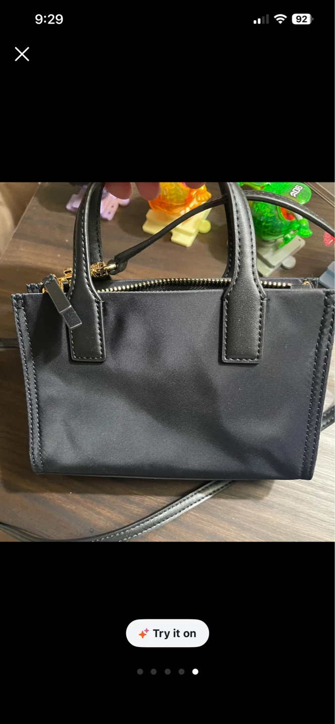 Tory Burch Black Nylon Mini Top Handle Bag - photo 5