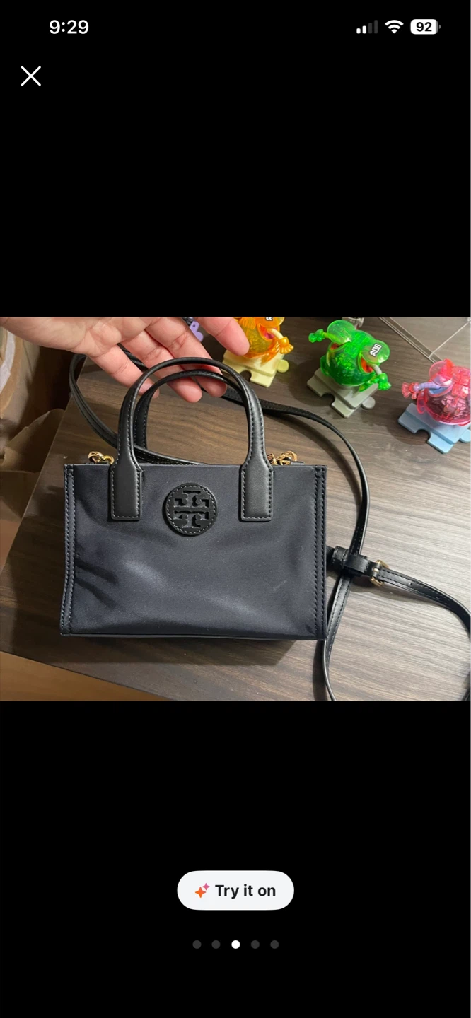 Tory Burch Black Nylon Mini Top Handle Bag - photo 3