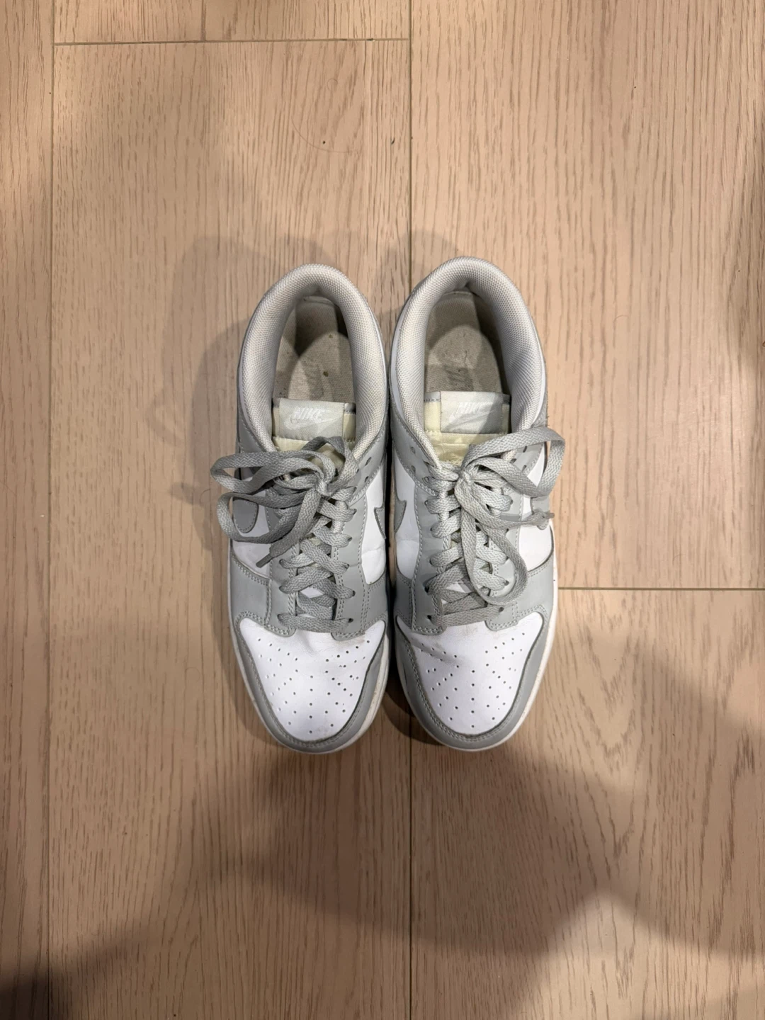 “Nike” Dunk Low Grey White Sneakers