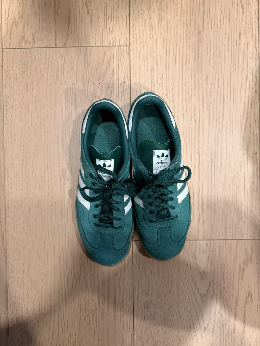“Adidas” Samba Green Suede Sneakers