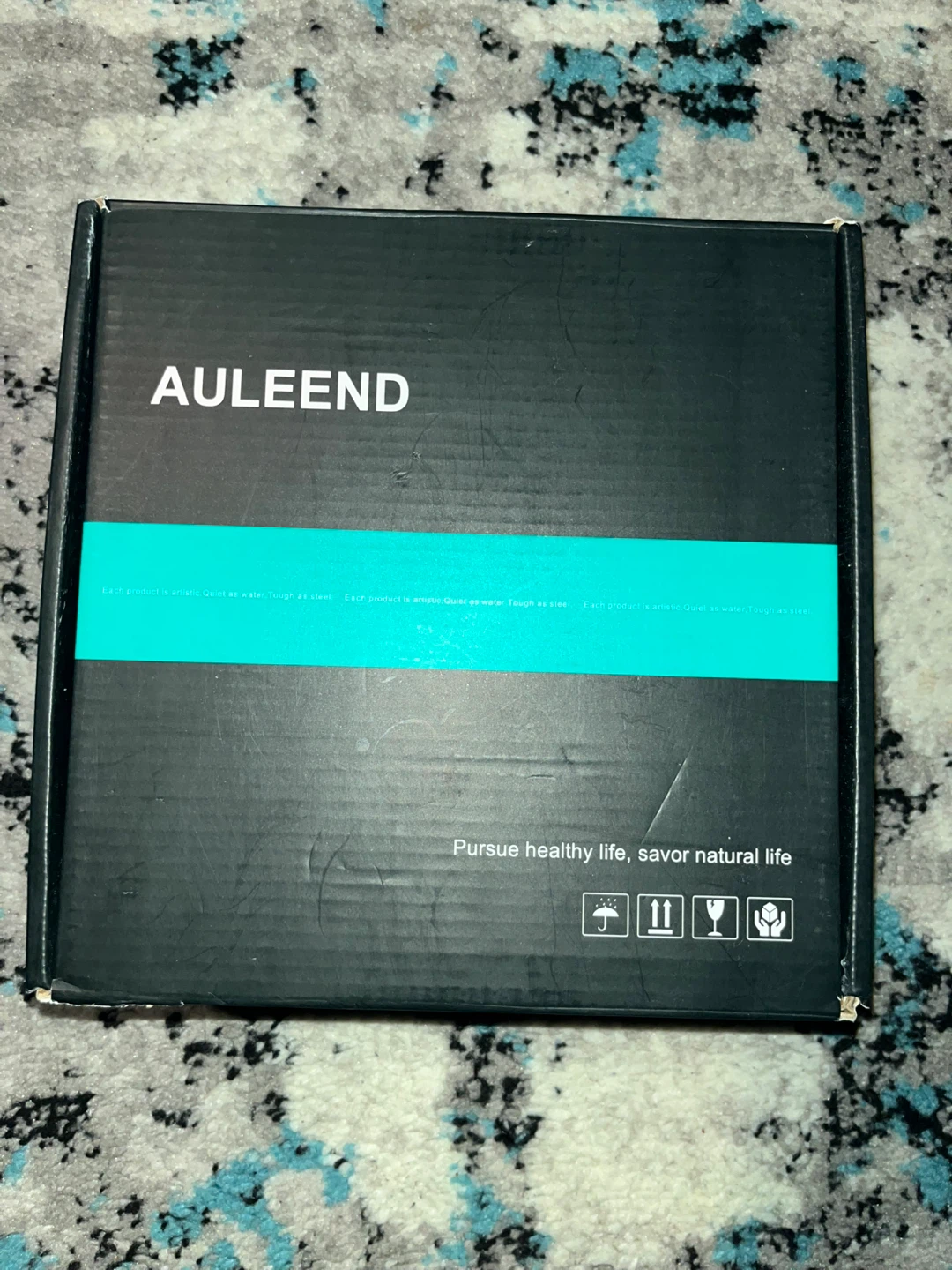 AULEEND Matte Black Rainfall Shower Head Set - photo 2