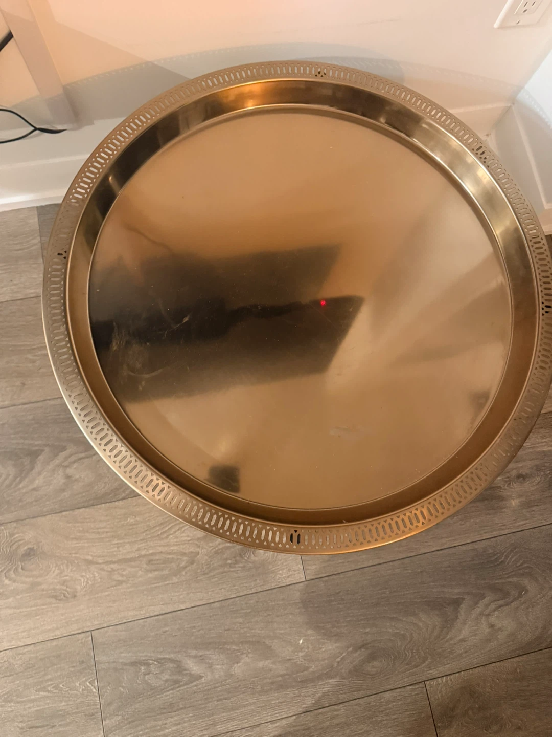 Modern Gold Metal Coffee Table – Stylish & Elegant - photo 3