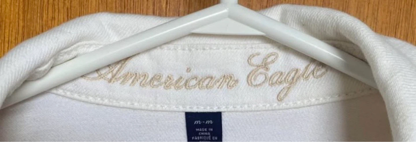 American Eagle White Denim Jacket - medium - photo 3