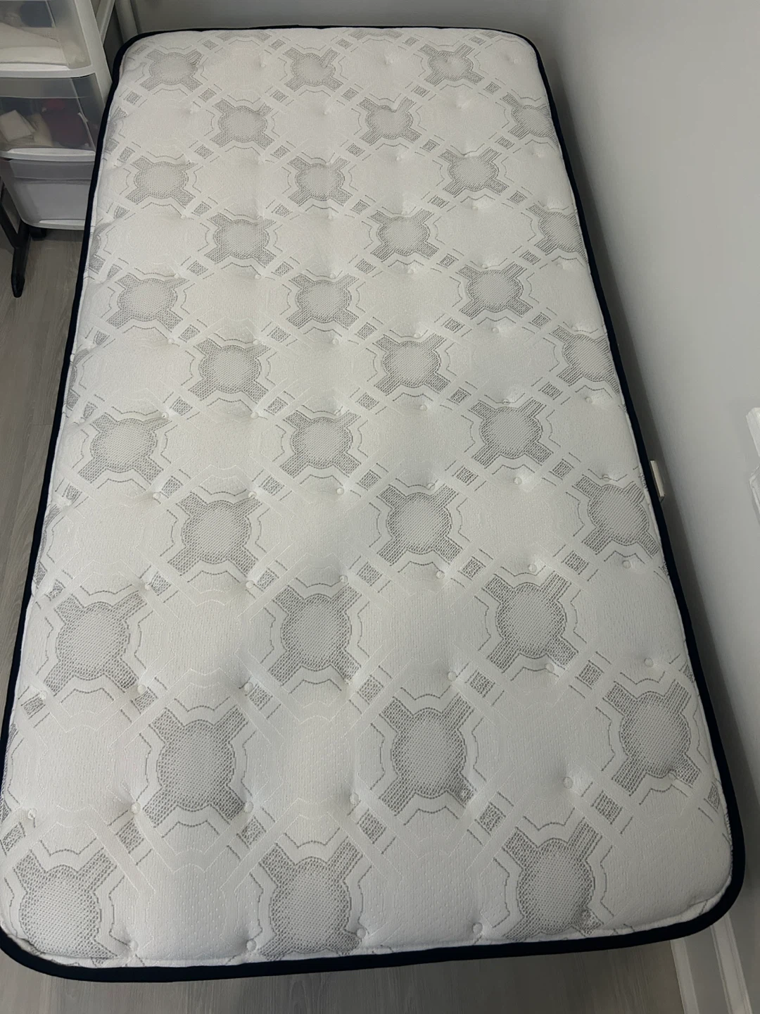 Twin headboard, bed frame, and mattress - photo 3