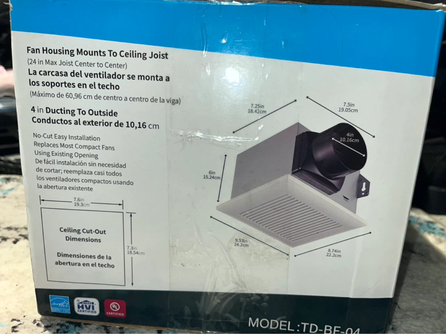 TechDrive Ventilation Fan TD-BF-04 - photo 3