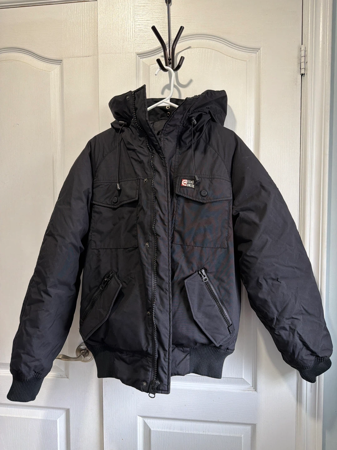 Ecko Unltd. Black Puffer Jacket with Hood