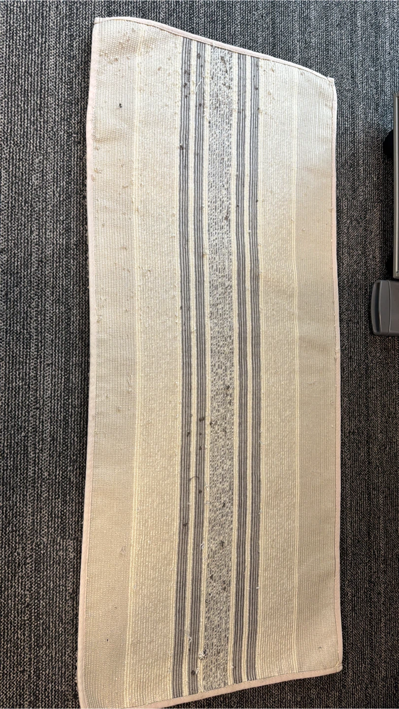 Neutral Striped Runner Rug 1.17m x 50cm - photo 3