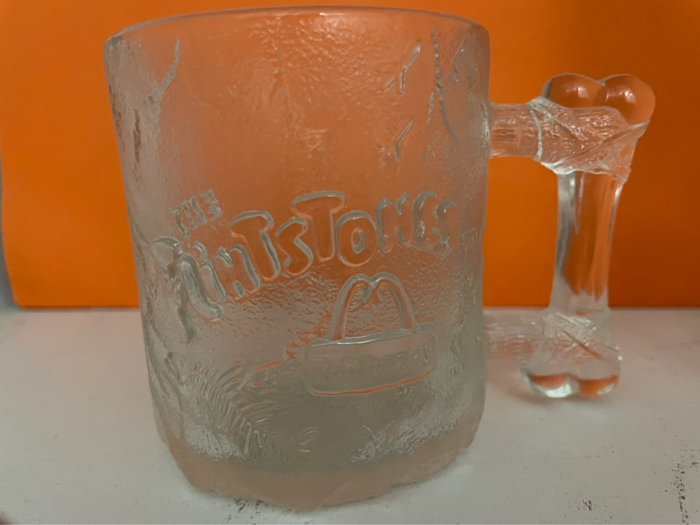 The Flintstones Clear Glass Mug McDonald's - photo 3