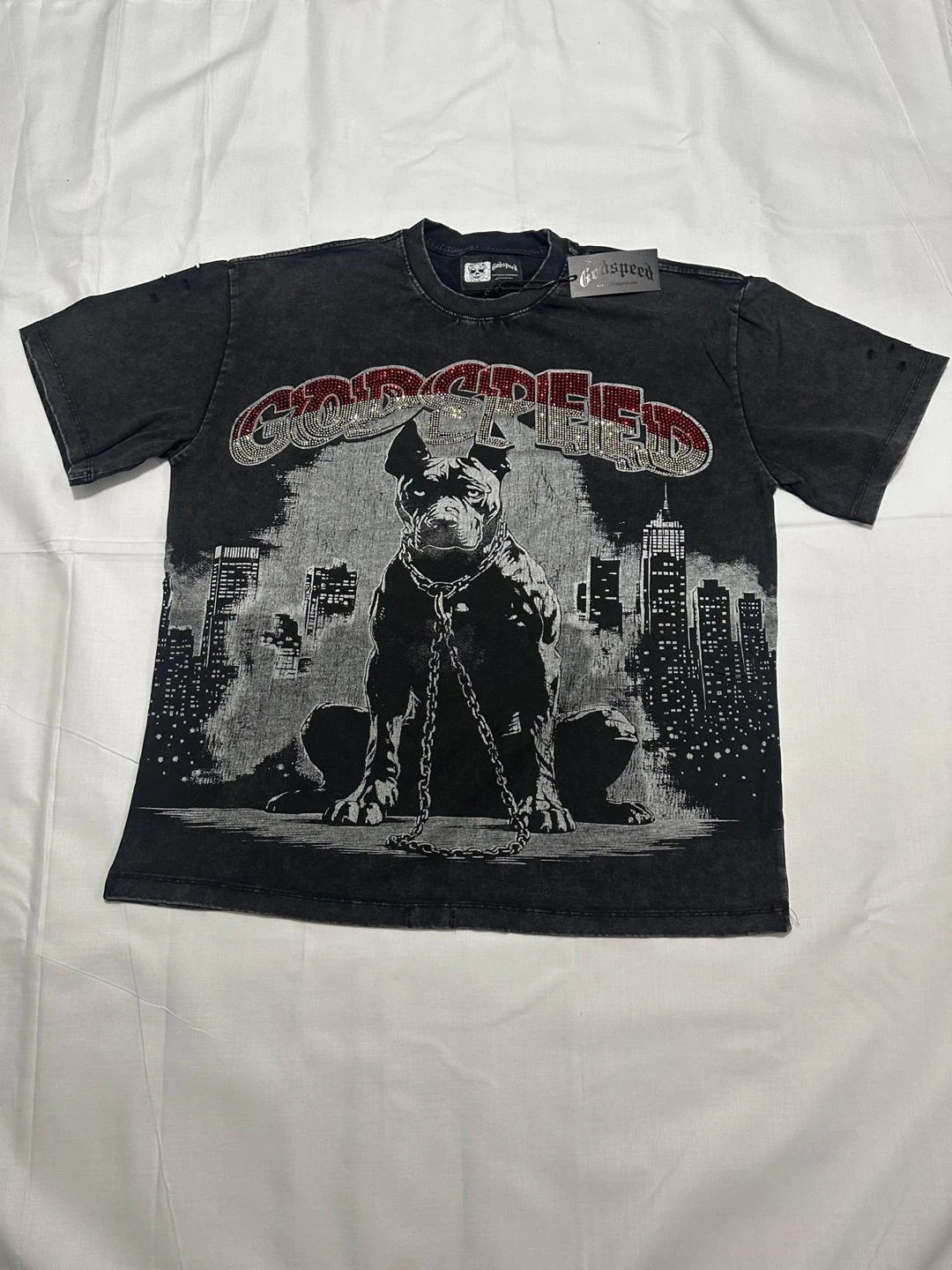 Godspeed T-Shirt with Dog Graphic