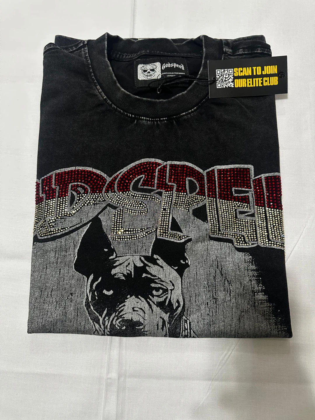 Godspeed T-Shirt with Dog Graphic - photo 3