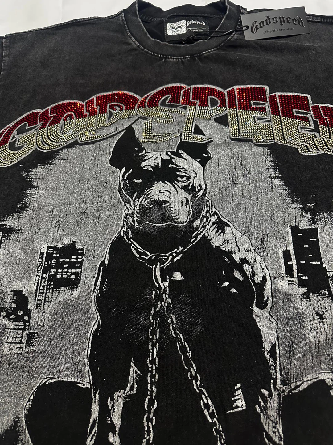 Godspeed T-Shirt with Dog Graphic - photo 2