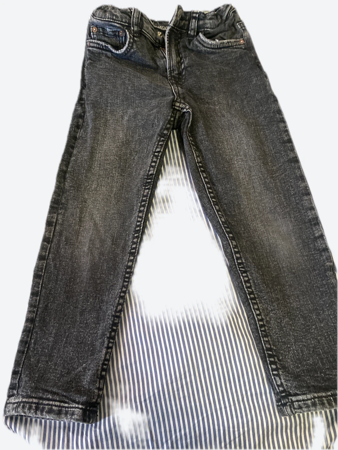 Zara Kids Straight Fit Denim Jeans Size 6 Black - photo 2