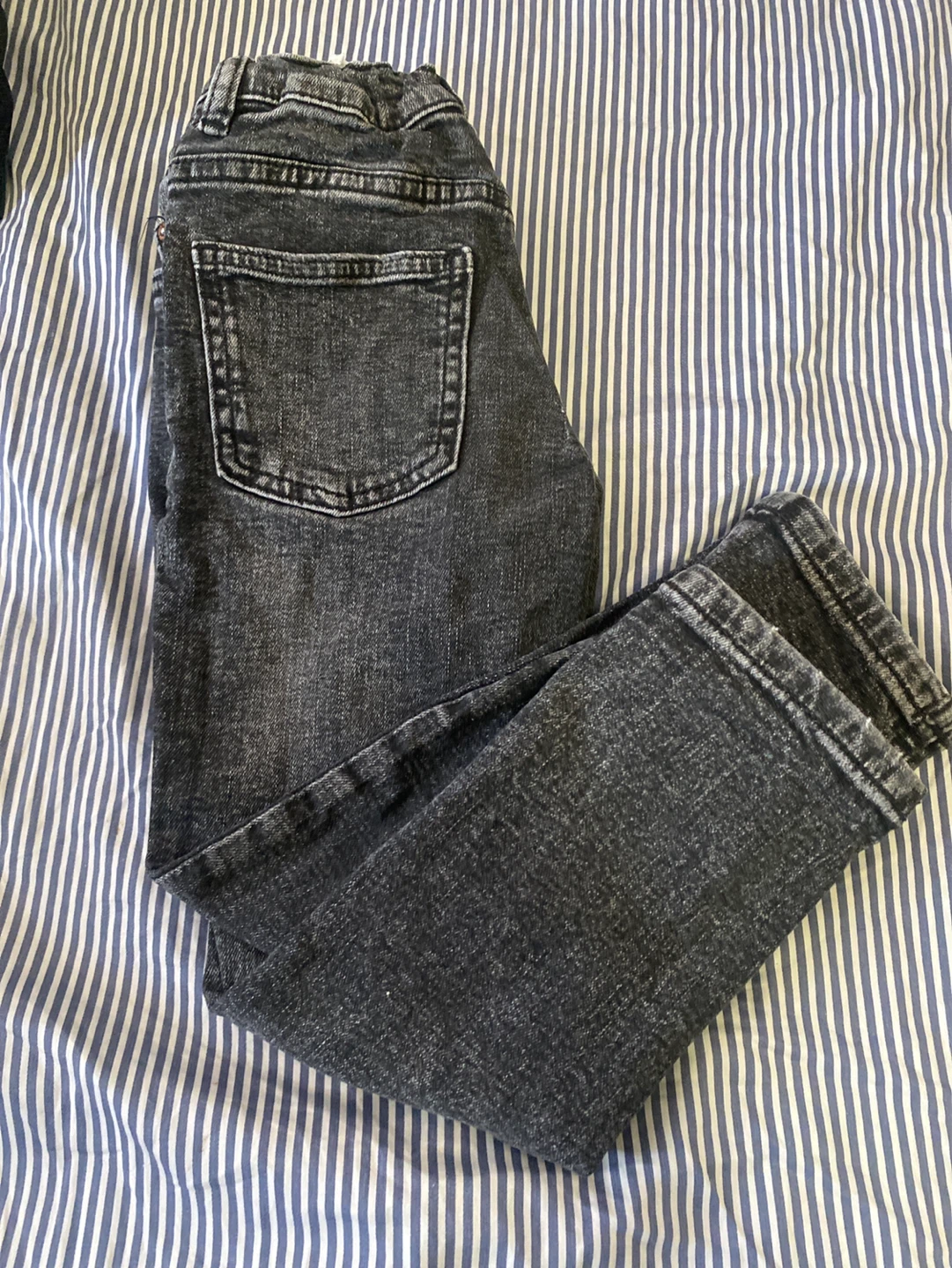 Zara Kids Straight Fit Denim Jeans Size 6 Black - photo 3