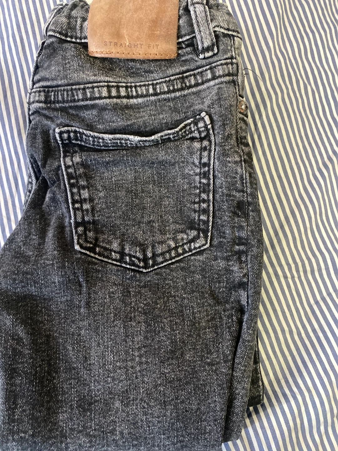 Zara Kids Straight Fit Denim Jeans Size 6 Black - photo 4