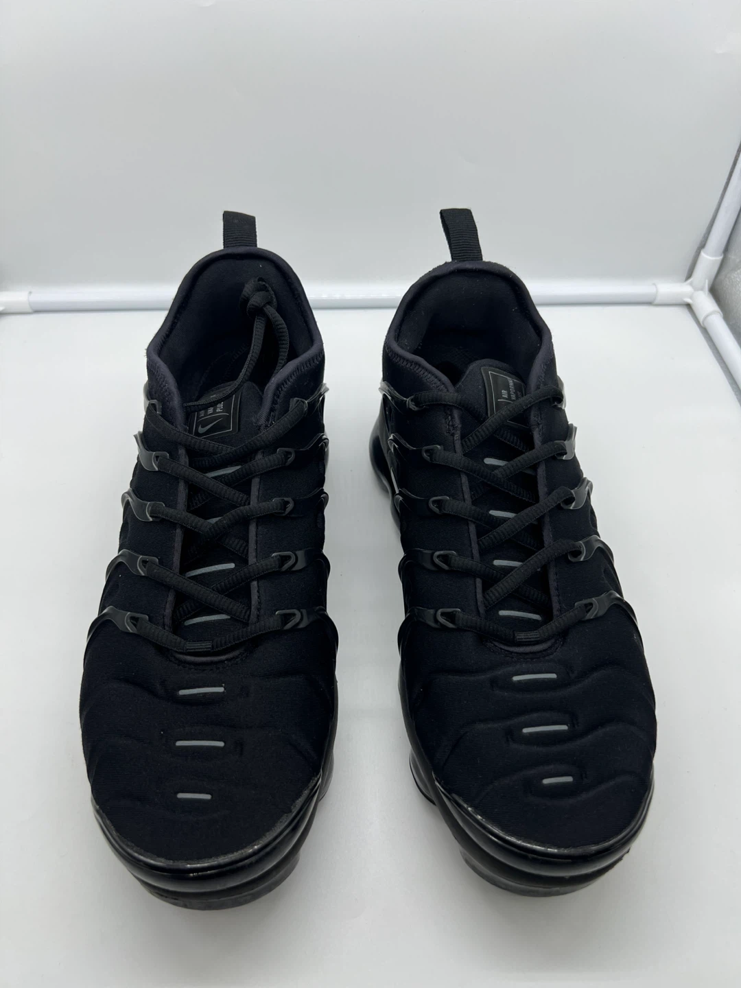 NIKE Air VaporMax Plus Triple Black Neoprene Sneakers 9 Men's - photo 3