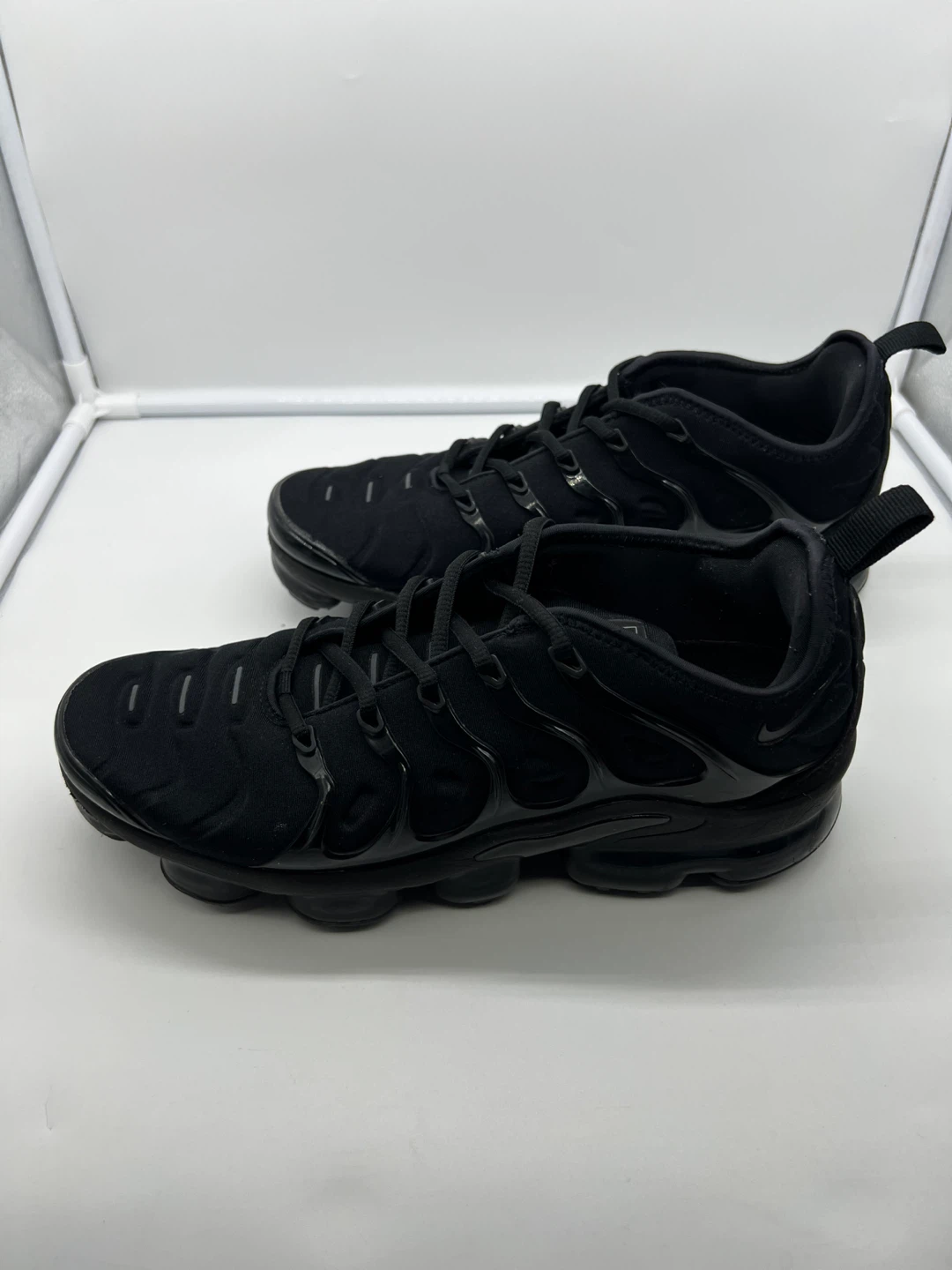 NIKE Air VaporMax Plus Triple Black Neoprene Sneakers 9 Men's - photo 4