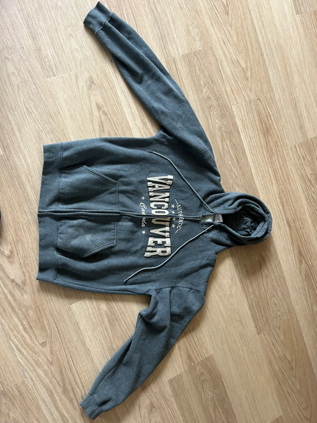 Grey Vancouver Canada Zip-Up Hoodie - XXL - photo 3