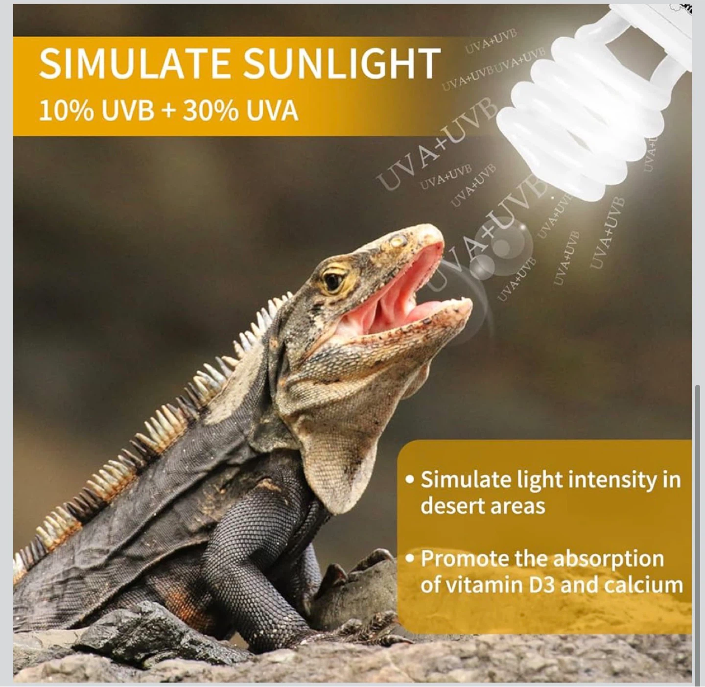 Lucky Herp 26W UVB 10.0 Fluorescent Reptile Lamp - photo 5
