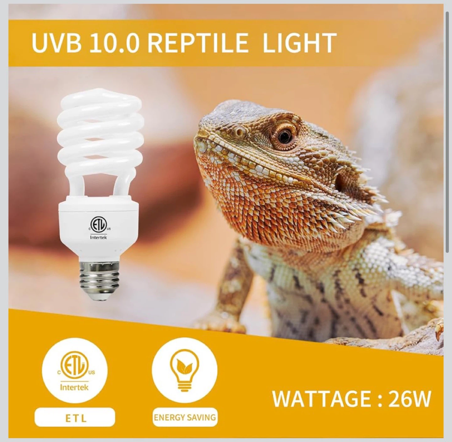 Lucky Herp 26W UVB 10.0 Fluorescent Reptile Lamp - photo 3
