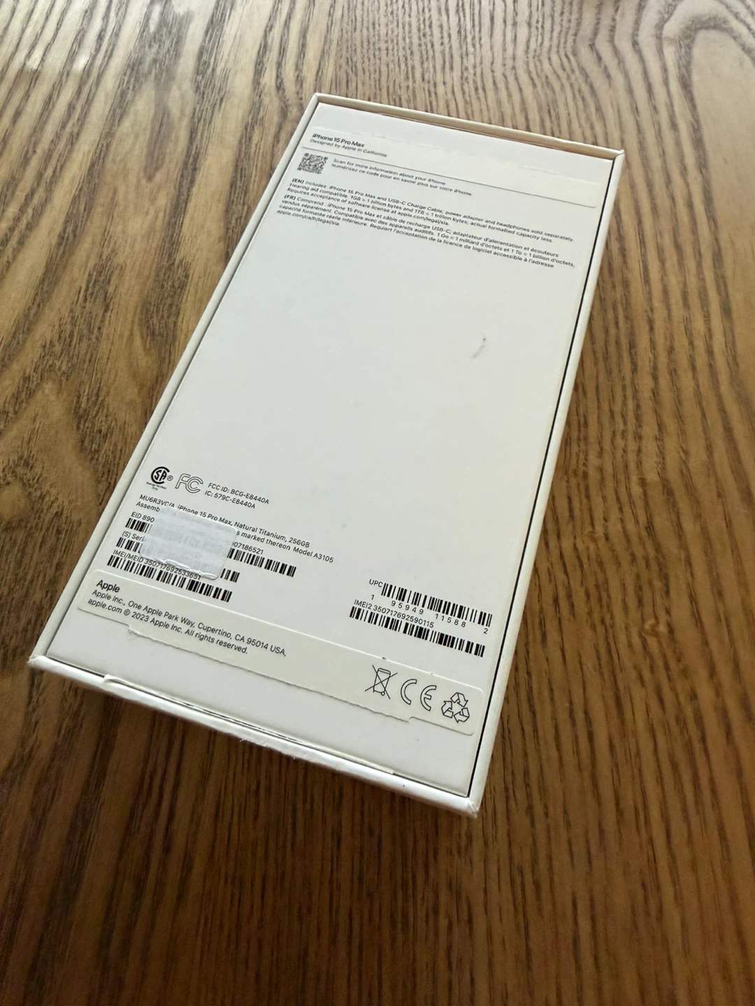 Apple iPhone 15 Pro Max Empty Box - photo 2