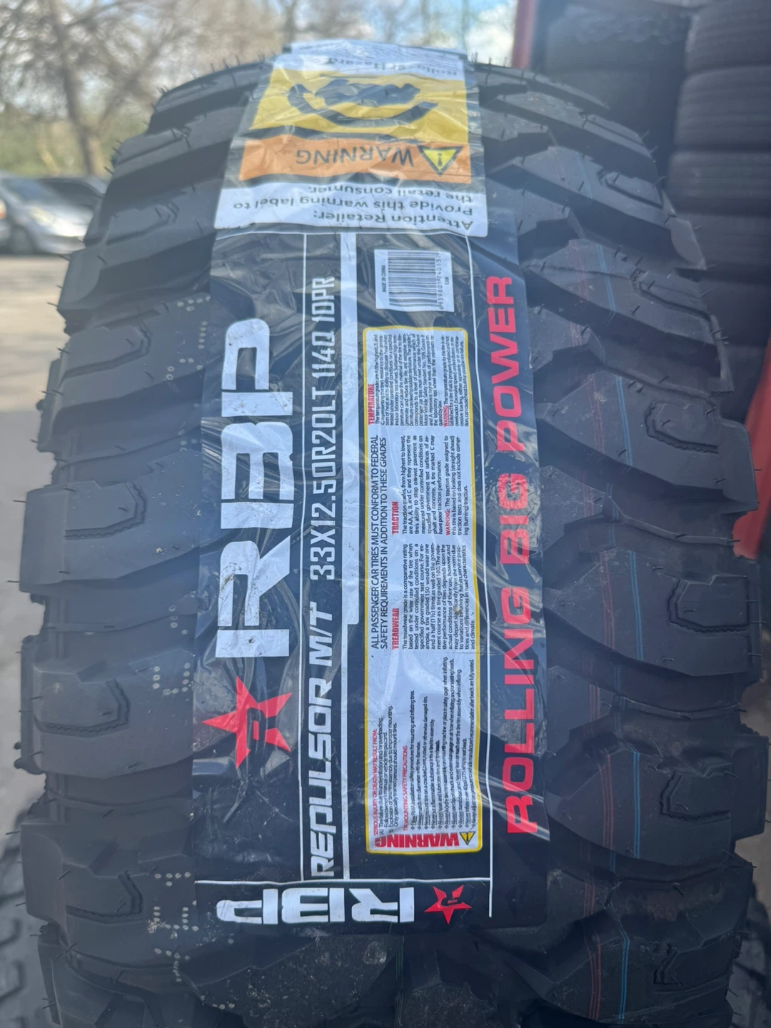 RBP Repulsor M/T Tires - 33x12.50R20LT