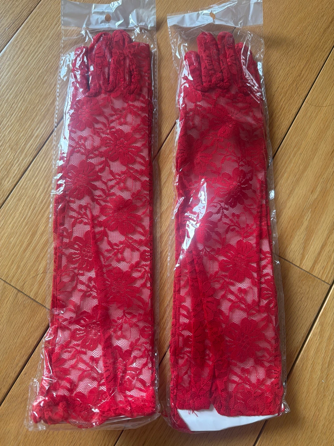 Red Lace Gloves