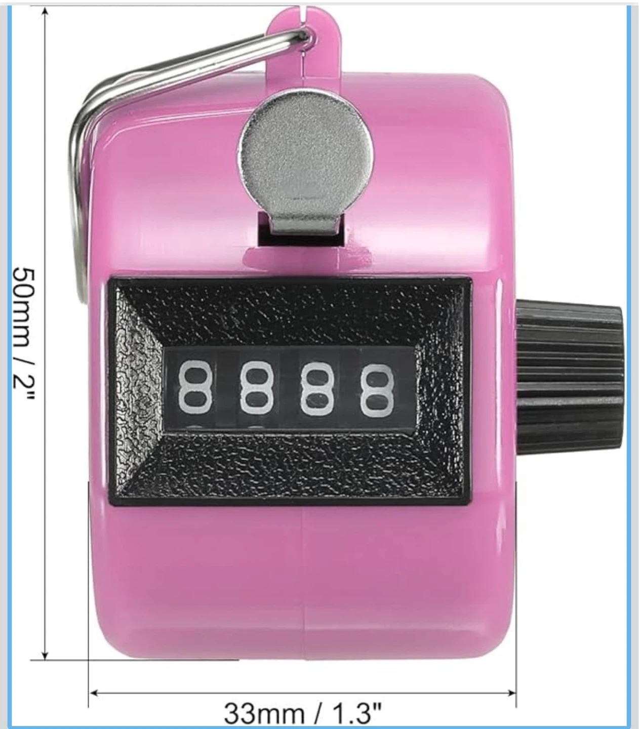 PATIKIL Pink 4-Digit Tally Counter - photo 2