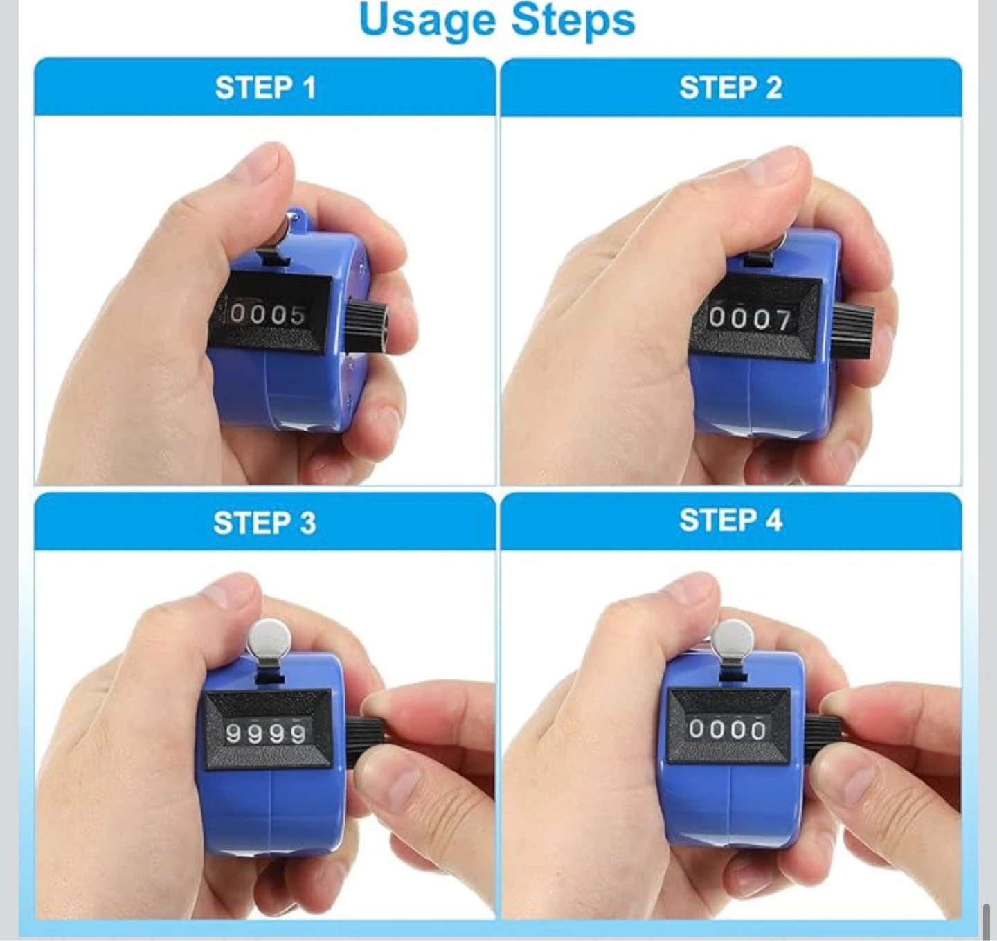 PATIKIL Pink 4-Digit Tally Counter - photo 4