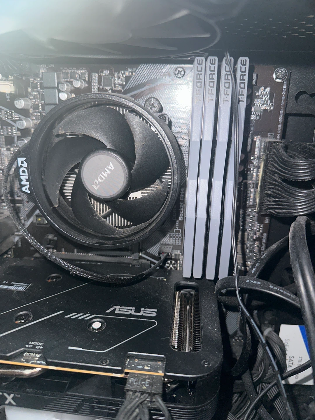 Mobo combo ryzen 5500 ddr4 ram 32gb and mobo b550 m-k