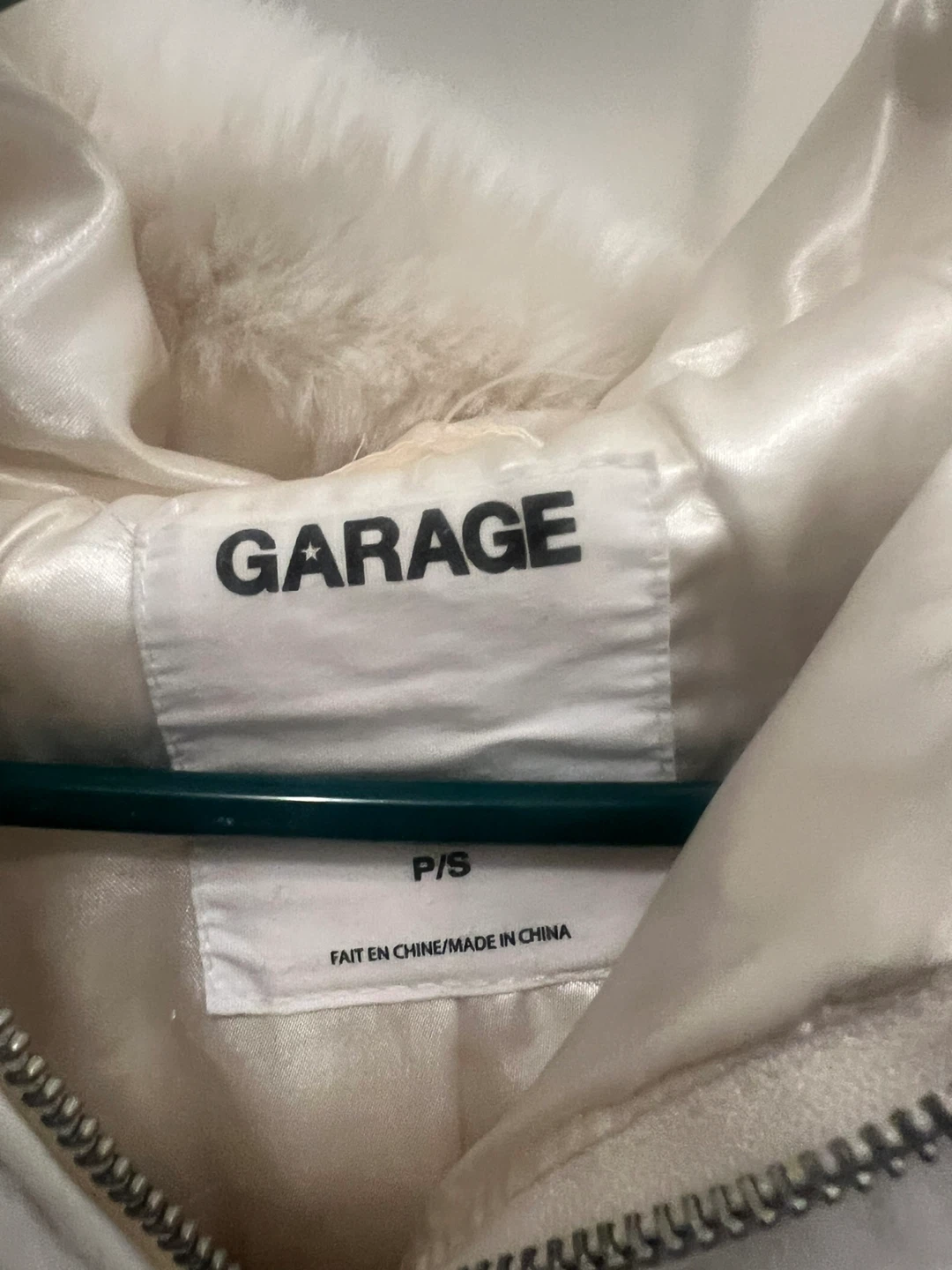 Garage Faux Fur Jacket - Cream - P/S - photo 2