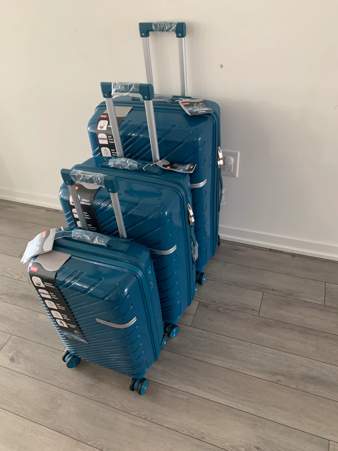 Coolife Luggage Set - Purple/White - photo 5