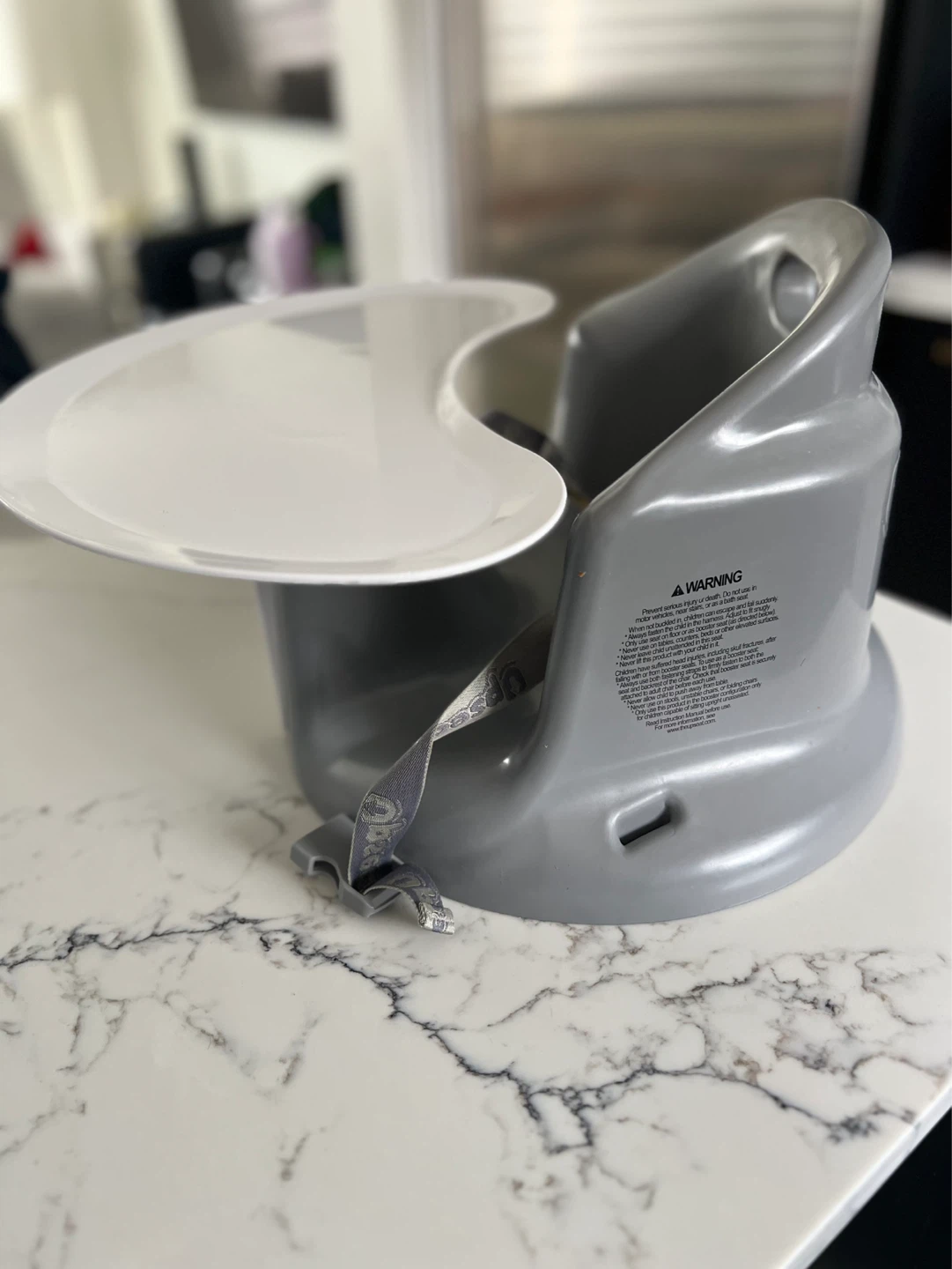 Upseat Booster Seat with Tray( Grey ) - photo 2