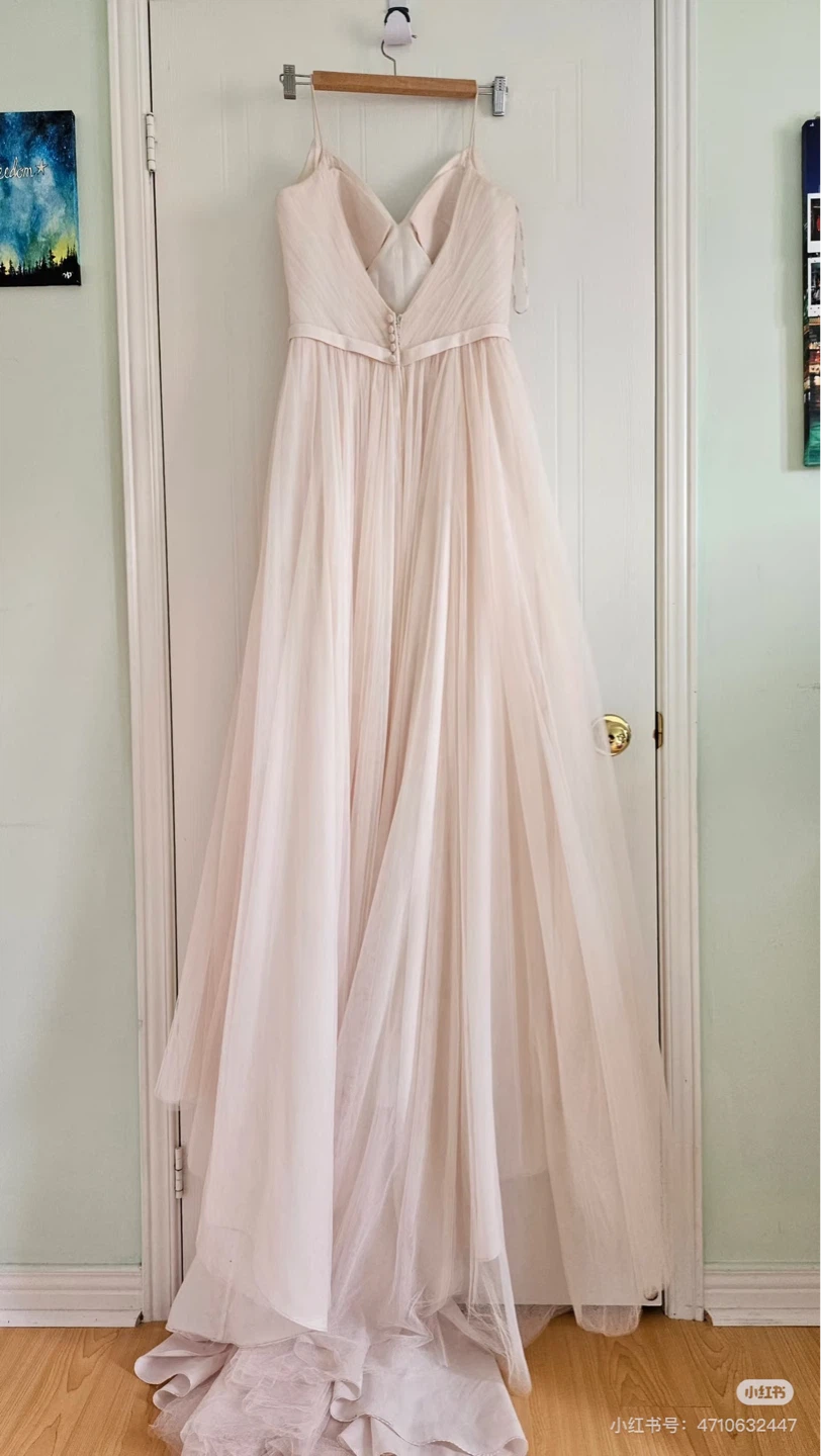 Women's Blush Tulle Wedding Dress - photo 2